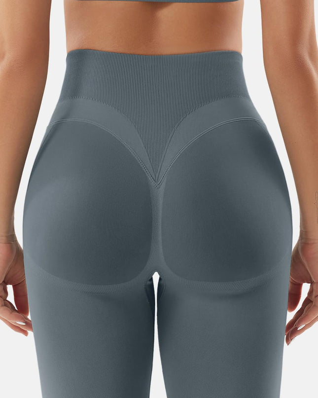 ZASUWA Female High-waisted Seamless Elastic Tight Quick Dry Hip-lift Leggings