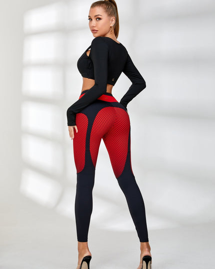 ❤ZASUWA Female Pop Style Contrast Color Leggings