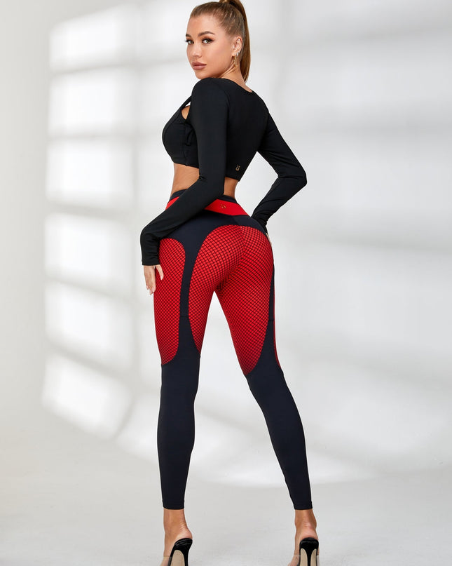 ❤ZASUWA Female Pop Style Contrast Color Leggings