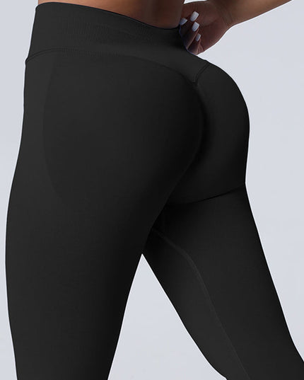 ZASUWA Female Seamless Quick Dry Scrunch Bum High-waisted Booty Leggings