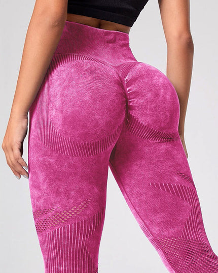 ZASUWA Female Denim Scrunch Bum Quick-dry Seamless Leggings