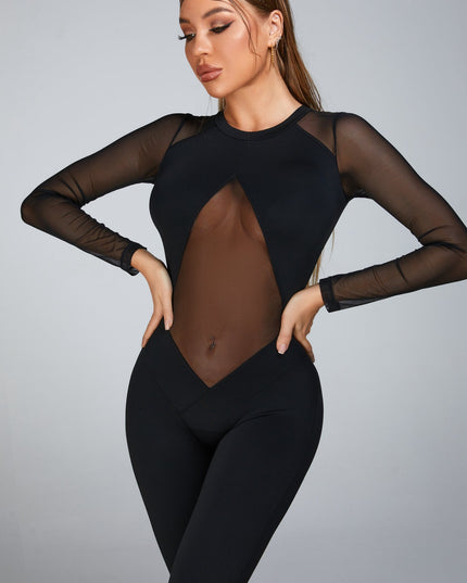 🖤ZASUWA Female Sexy Mesh Jumpsuit