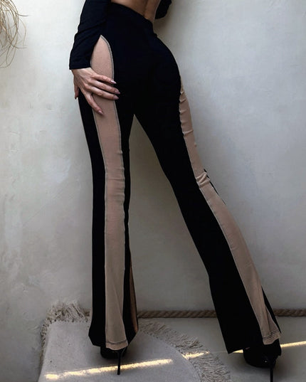 ❤ZASUWA Female Super Sexy Unique Sheer Mesh Split Tracksuit