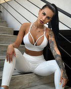 White / S / Bras+Leggings