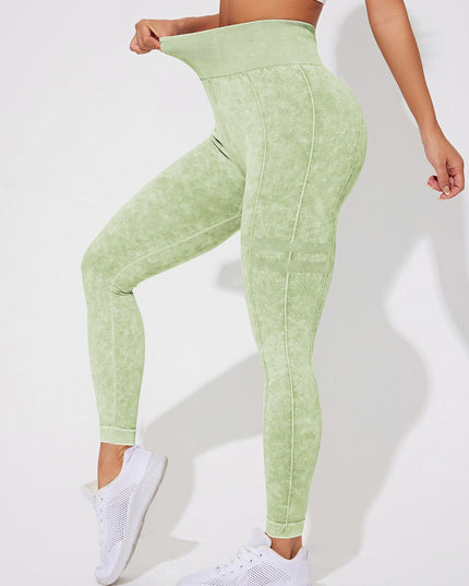 ZASUWA Female Denim Elastic Tight Hip-lift Quick Dry Leggings