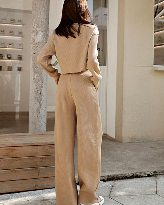 ZASUWA Female Casual Loose High-waisted Tracksuit