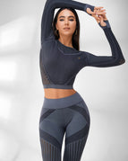 Dim Gray / XS / Leggings+Long Sleeves