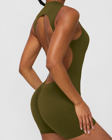 ZASUWA Female Backless Scrunch Bum With Pads Romper