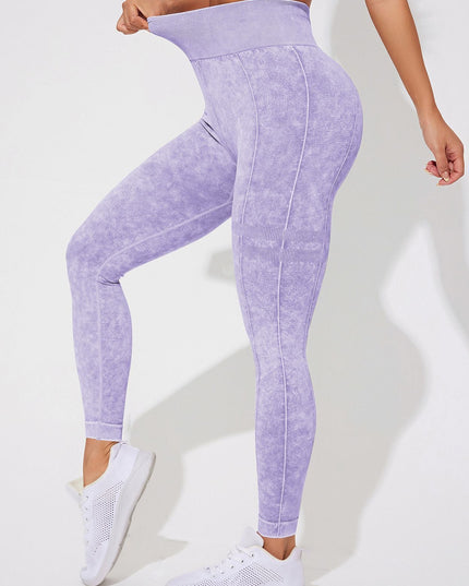 ZASUWA Female Denim Elastic Tight Hip-lift Quick Dry Leggings