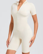 White / S / Short Jumpsuit