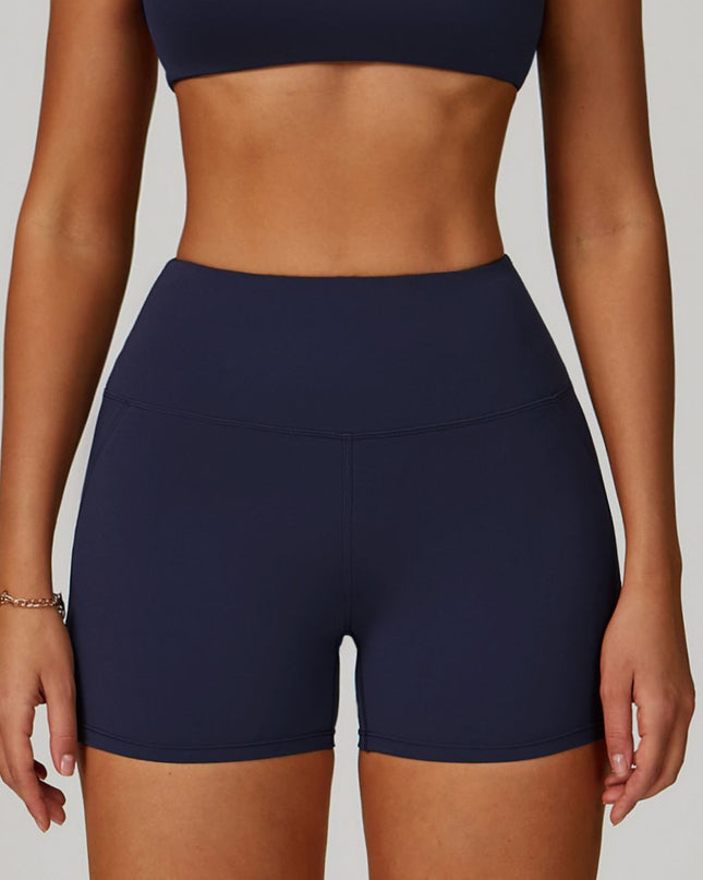 ZASUWA Female Cross Back V-neck with Chest Pads Quick Dry Push Up Design Short Tracksuit