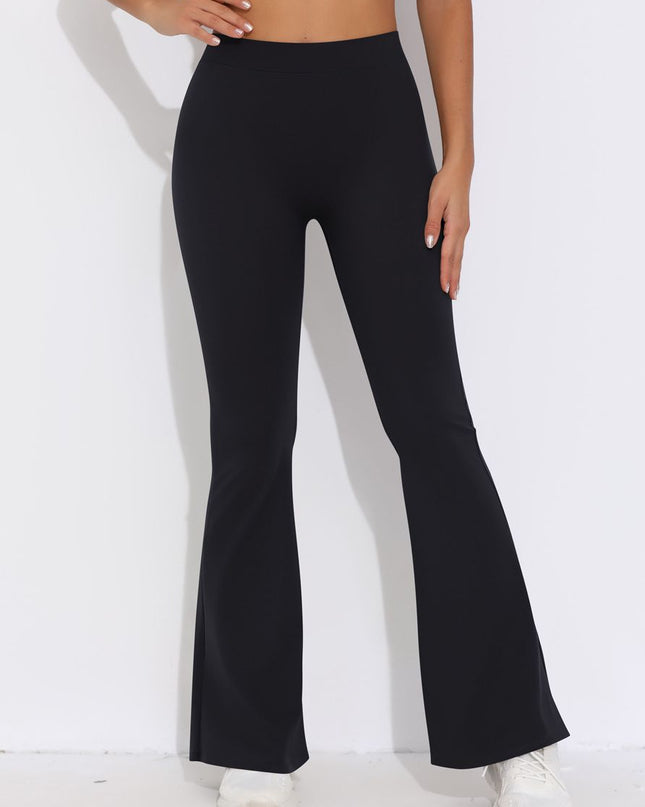 ZASUWA Female V-shaped Waist Scrunch Bum Quick-dry Flare Leggings