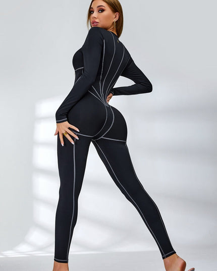 🖤ZASUWA Female Tummy Control Zipper Hip-lift Jumpsuit