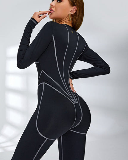 🖤ZASUWA Female Tummy Control Zipper Hip-lift Jumpsuit