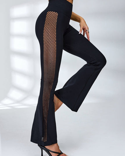ZASUWA Female Quick-dry Fishnet Flare Scrunch Bum Cross Back Tracksuit