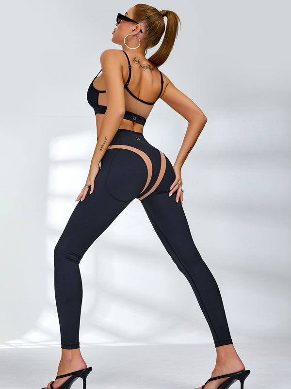 ❤ZASUWA Female Super Sexy Unique Mesh Hip-lift Tracksuit