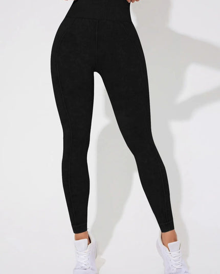 ZASUWA Female Denim Elastic Tight Hip-lift Quick Dry Leggings