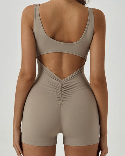 ZASUWA Female Hollow Out Scrunch Bum Romper
