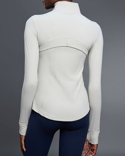 ZASUWA Female Sexy Zipper Pocket Thumbhole Jacket