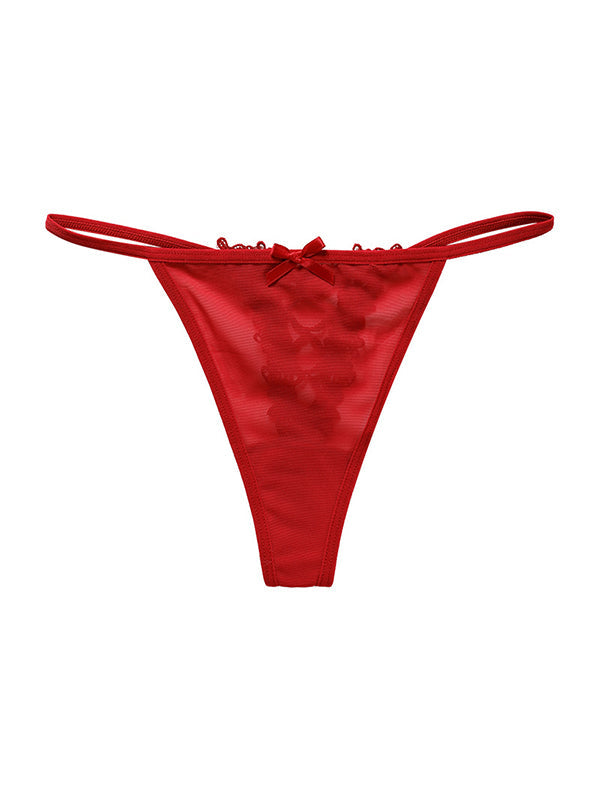 ZASUWA Female Hollow Out Lace-up Panties