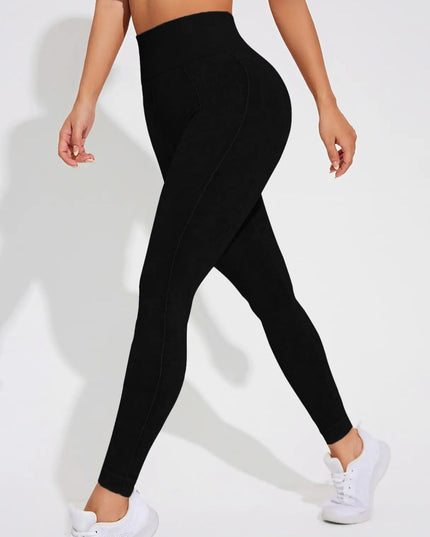 ZASUWA Female Denim Elastic Tight Hip-lift Quick Dry Leggings