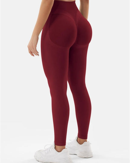 ZASUWA Female High-waisted Seamless Elastic Tight Quick Dry Hip-lift Leggings