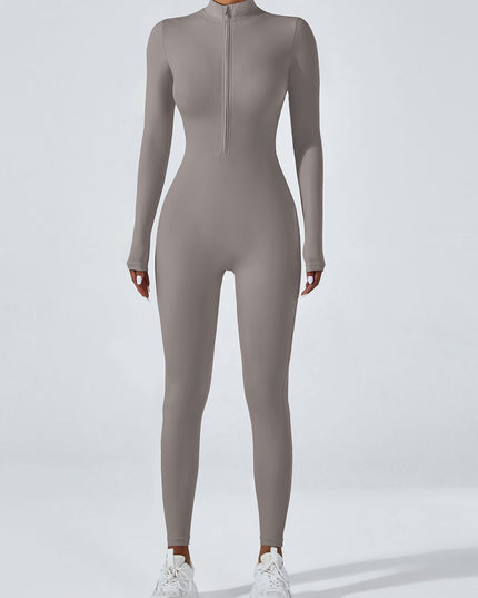 ZASUWA Female Zipper Hip-lift Jumpsuit