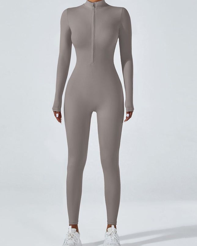 ZASUWA Female Zipper Hip-lift Jumpsuit