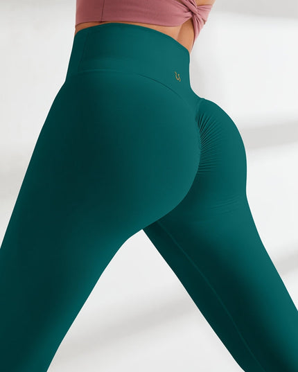ZASUWA Female High-waisted Hair-grinding Nude Yoga Leggings
