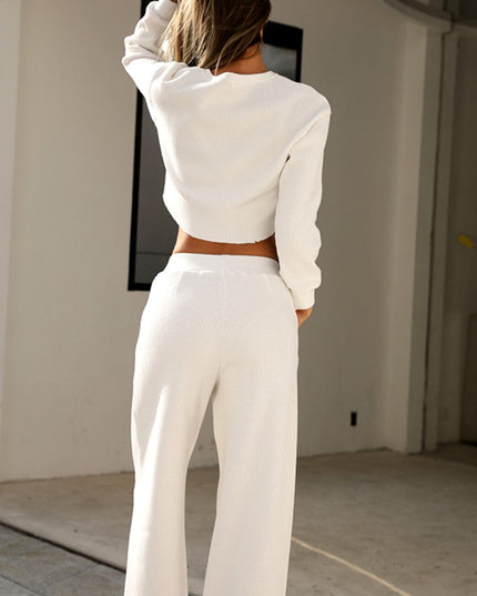 ZASUWA Female Casual Loose High-waisted Tracksuit