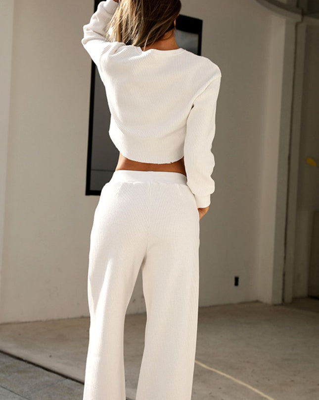 ZASUWA Female Casual Loose High-waisted Tracksuit