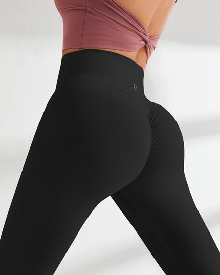 ZASUWA Female High-waisted Hair-grinding Nude Yoga Leggings
