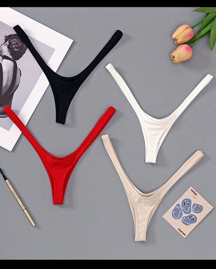 ZASUWA Femal Sexy Solid Color T-Back Panties