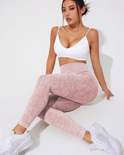 ZASUWA Female Denim Elastic Tight Hip-lift Quick Dry Leggings