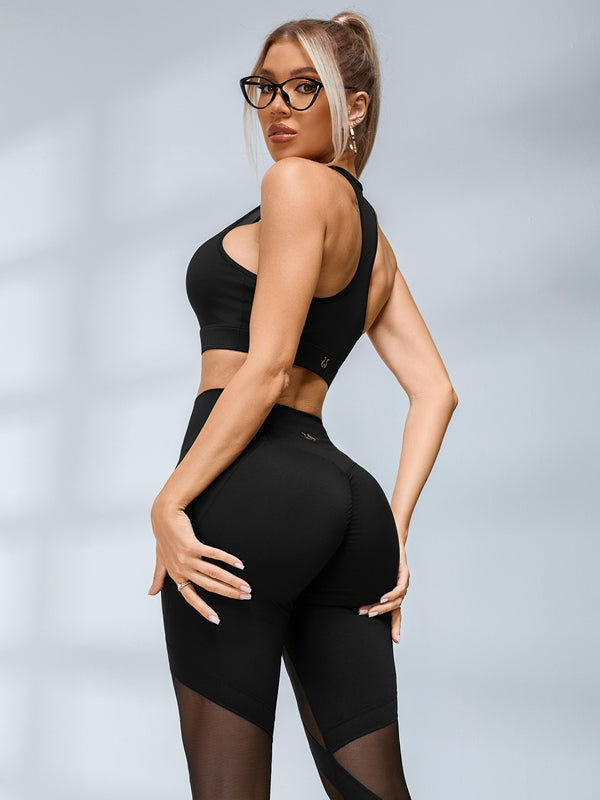 ZASUWA Female Sexy Sheer Mesh Hip-lift Leggings