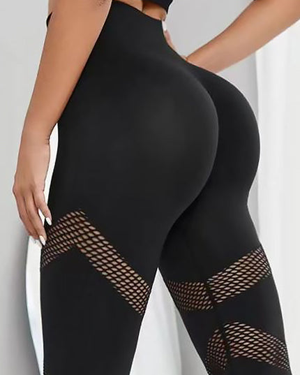 ZASUWA Female Hip-lift Seamless Elastic Tight Net Leggings