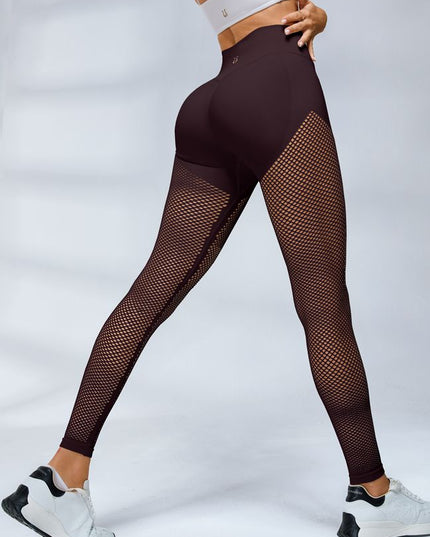 ZASUWA Female Sexy Fishnet Scrunch Bum Leggings