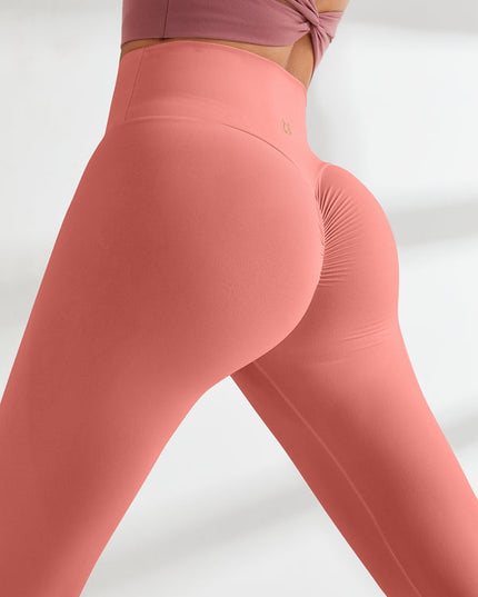 ZASUWA Female High-waisted Hair-grinding Nude Yoga Leggings