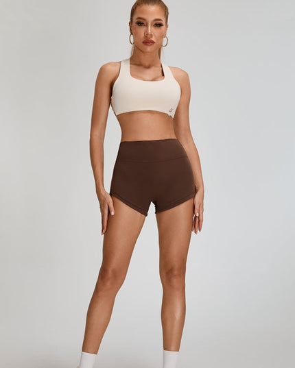 ZASUWA Female Big U Collar Cross Back Sports Bras