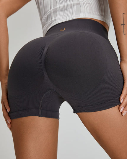 ZASUWA Female Ribbed Scrunch Bum Quick-drying Short Tracksuit