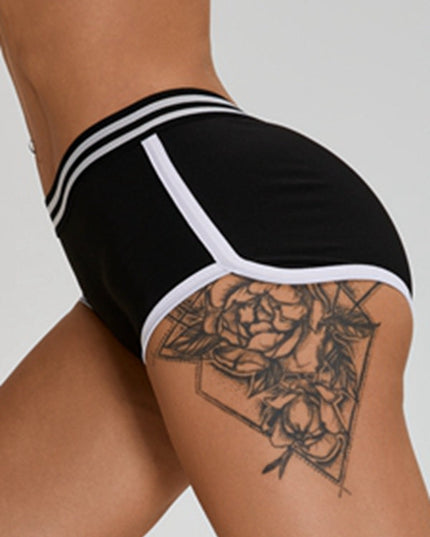 ZASUWA Female Scrunch Bum Quick-drying Spandex Gym Booty Shorts