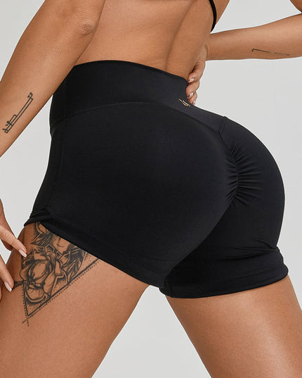 ZASUWA Female Scrunch Bum High-rise Spandex Gym Booty Shorts