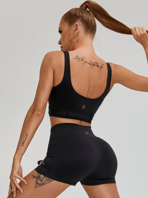 ZASUWA Female Button Backless Sports Bras