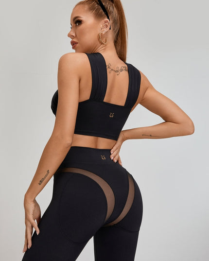 ❤ZASUWA Female Super Sexy Unique Mesh Hip-lift Cross Tracksuit