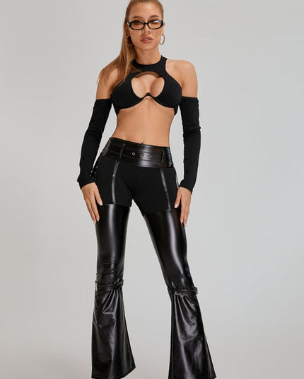 🖤ZASUWA Female Super Hollow Out Breathable Yoga Long Sleeves