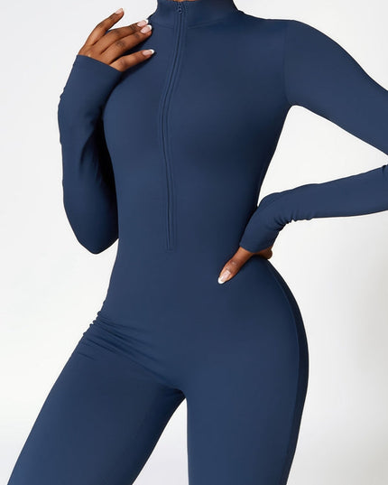 ZASUWA Female Zipper Quick-dry Jumpsuit