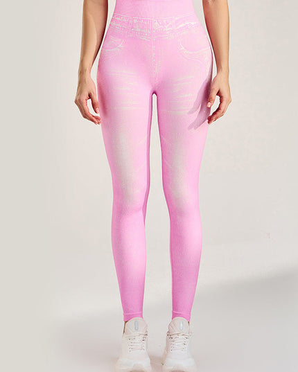 ZASUWA Female Denim Hip-lift High-waisted Leggings