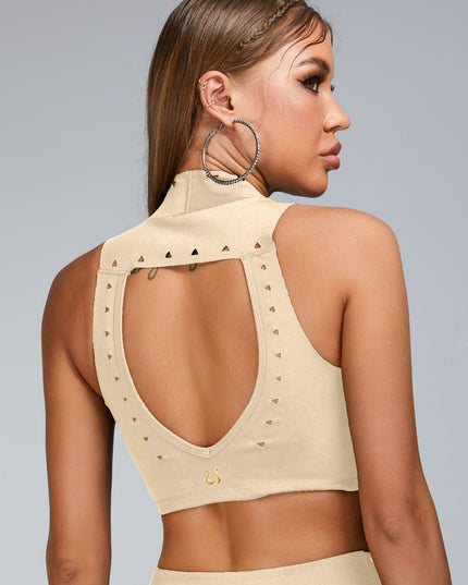 ZASUWA Female Cutout Backless Sports Bras