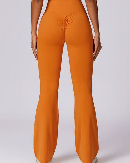 ZASUWA Female Flare Scrunch Bum Pants