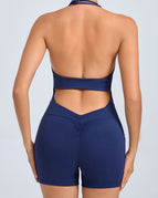 Navy / S / Short Jumpsuit